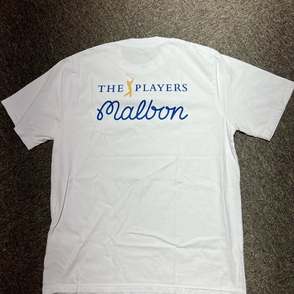 Malbon Golf T-Shirt THE PLAYERS-White size small - Picture 3 of 4